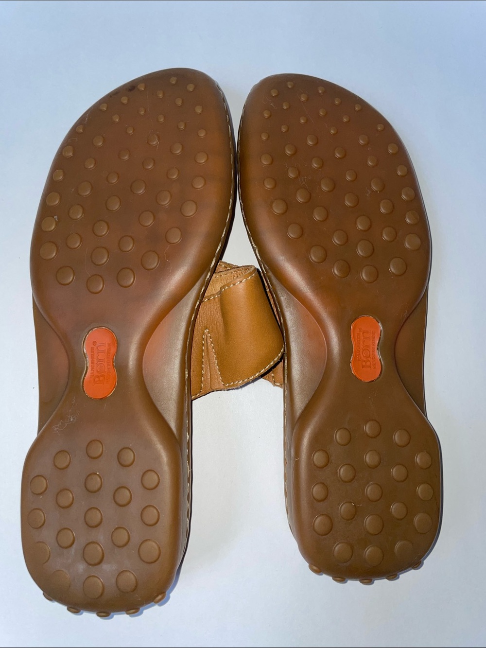 Born Women’s Brown Leather Slide Sandals with Metal Ring. Size 8. - Picture 3 of 6